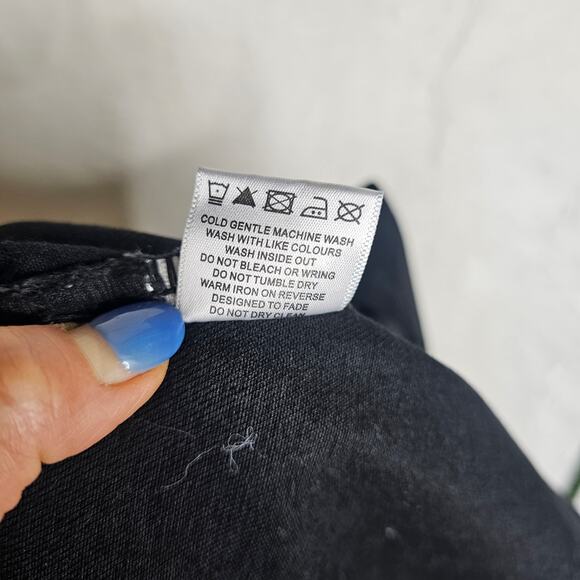 Princess Polly Sz10 NWT SuperShort black JeanSkirts with Wide Belt Sexy Stunning - Picture 14 of 16